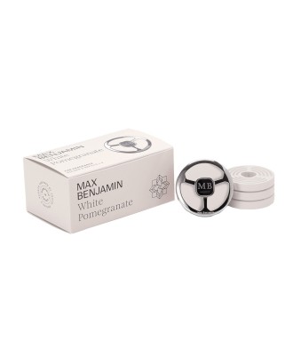 Aromatizator pentru masina cu 4 rezerve, White Pomegranate, Car Fragrance - MAX BENJAMIN